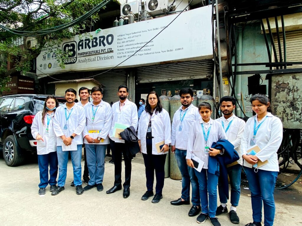 Student Visit to Arbro Pharmaceuticals, New Delhi